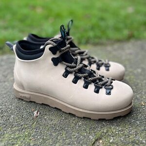 Native Fitzsimmons Citylite Bloom Boots Size 7 Algae-Based Vegan Waterproof